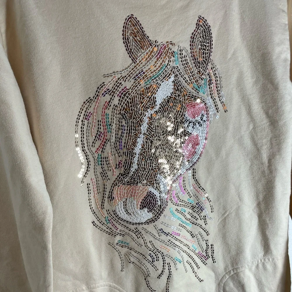 Gap Kids Sequin Horse Pullover Size 12yr